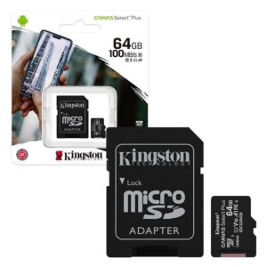 MEMORIA MICRO SD 64GB KINGSTON SDCS3 100/85