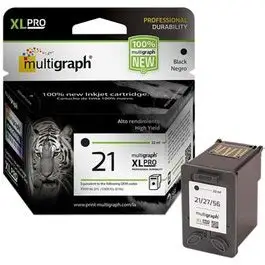 CARTUCHO MULTIGRAPH 21XL NEGRO 22ML