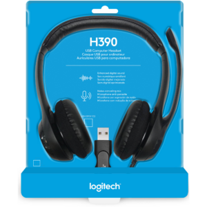 AURICULAR LOGITECH H390 CONFORT BLACK