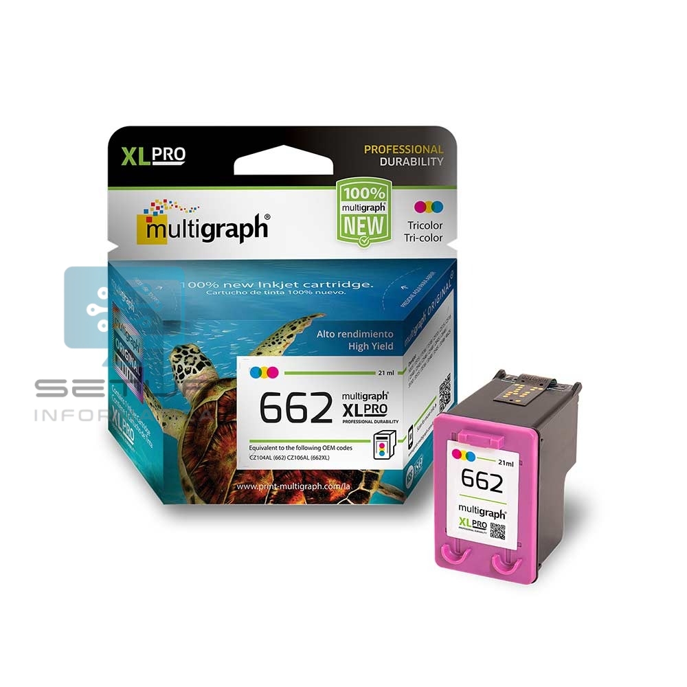 CARTUCHO MULTIGRAPH 662XL COLOR 21ML - Imagen 2