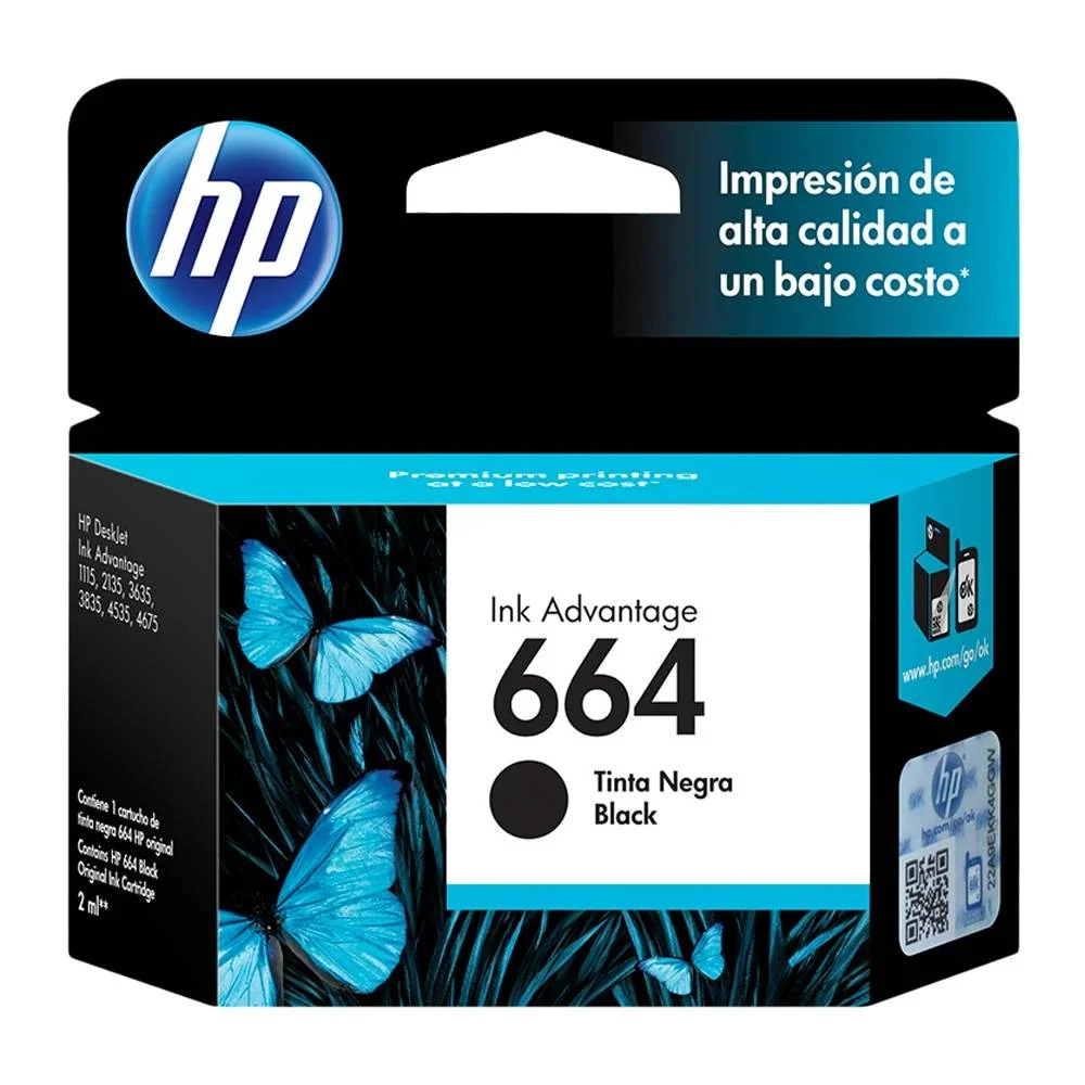CARTUCHO HP 664 NEGRO