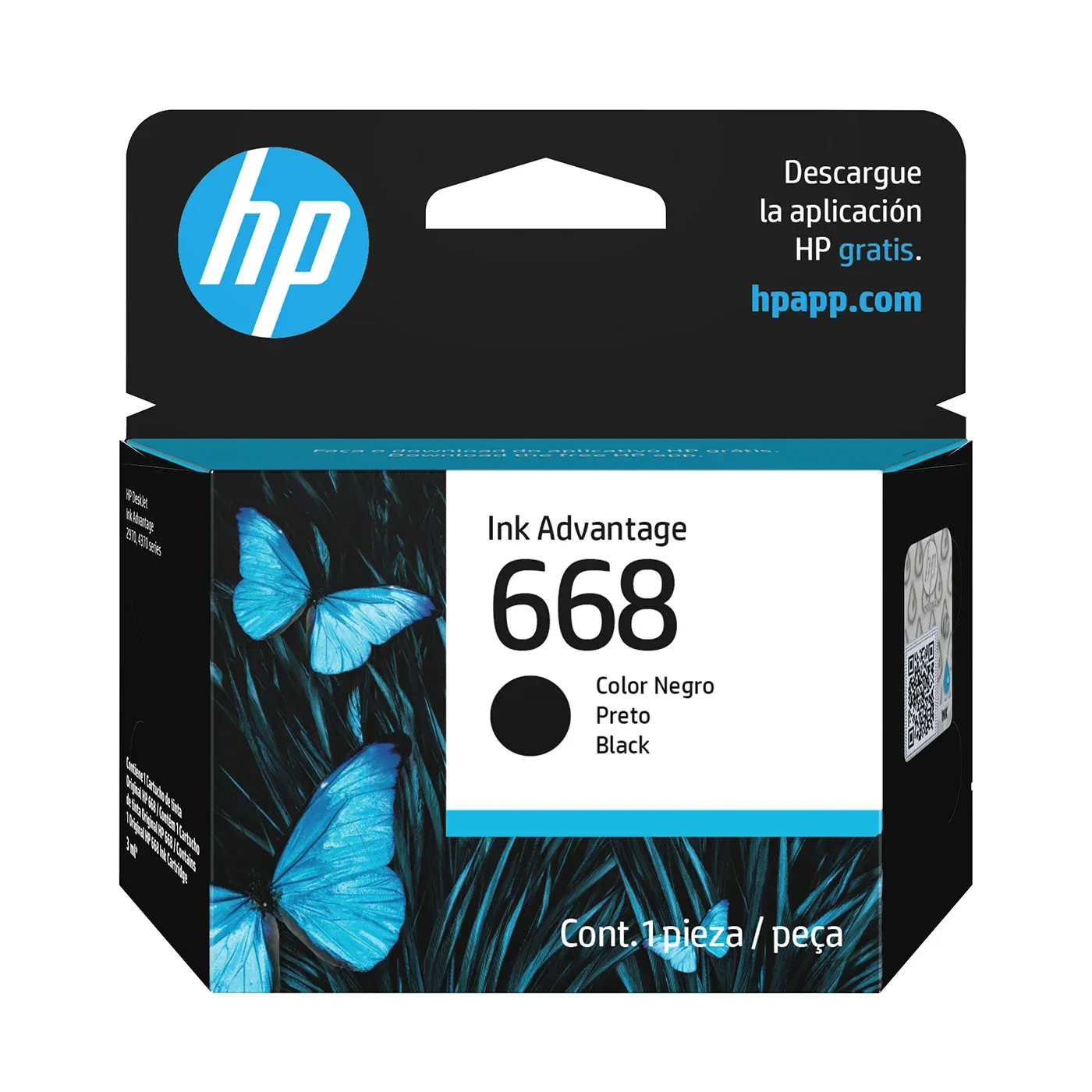 CARTUCHO HP 668 NEGRO 3ML