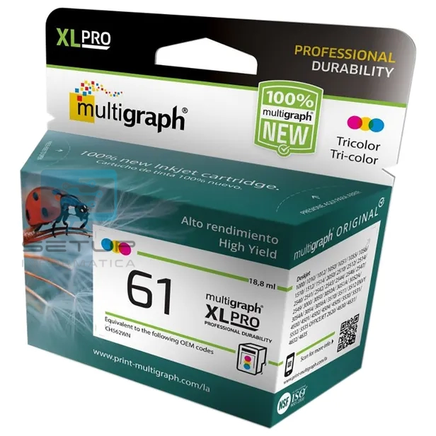 CARTUCHO MULTIGRAPH 61XL COLOR 21ML
