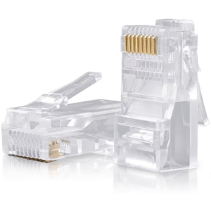 CONECTOR RJ45 CAT5F/CAT6 PAQUETE  C/100 UNIDADES