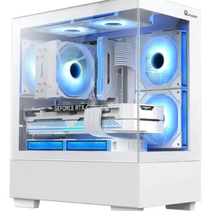 GABINETE K8502 3 FAN MICRO ATX BLANCO