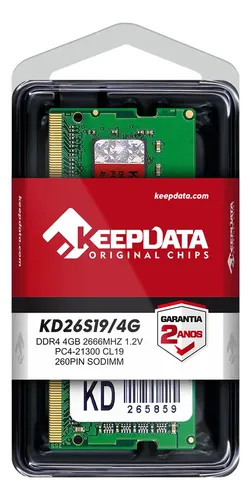 MEMORIA NB DDR4 4GB 2666MHZ KEEPDATA KD26S19/4G