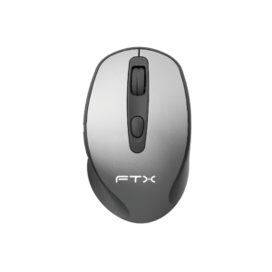 MOUSE FTX MWB40 WIRELESS 1600DPI GRIS NEGRO