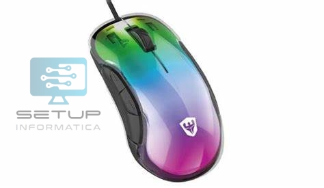 MOUSE SATELLITE A-GM010 RGB 8 BOTONES 12800DPI