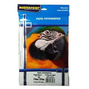 PAPEL FOTO MASTERPRINT A4 150GRAMOS C/ 50 HOJAS