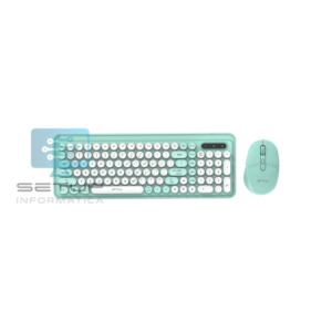 TECLADO+MOUSE FTX GK02 WIRELESS BT VERDE