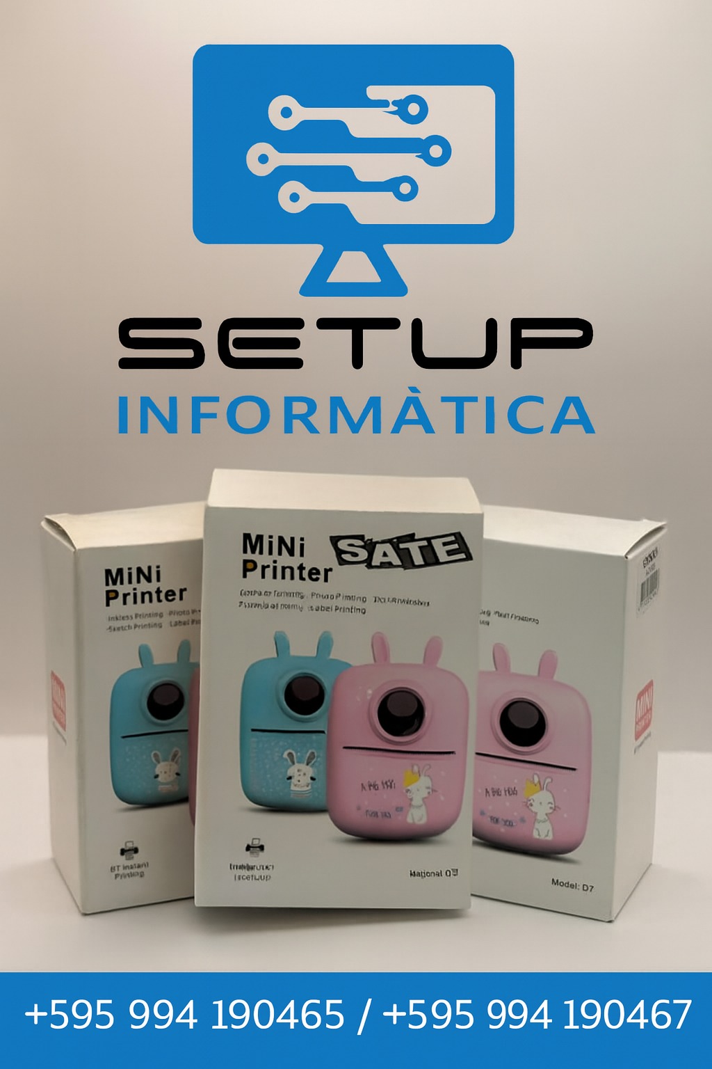 IMPRESORA MINI TERMICA A-DV906 PINK