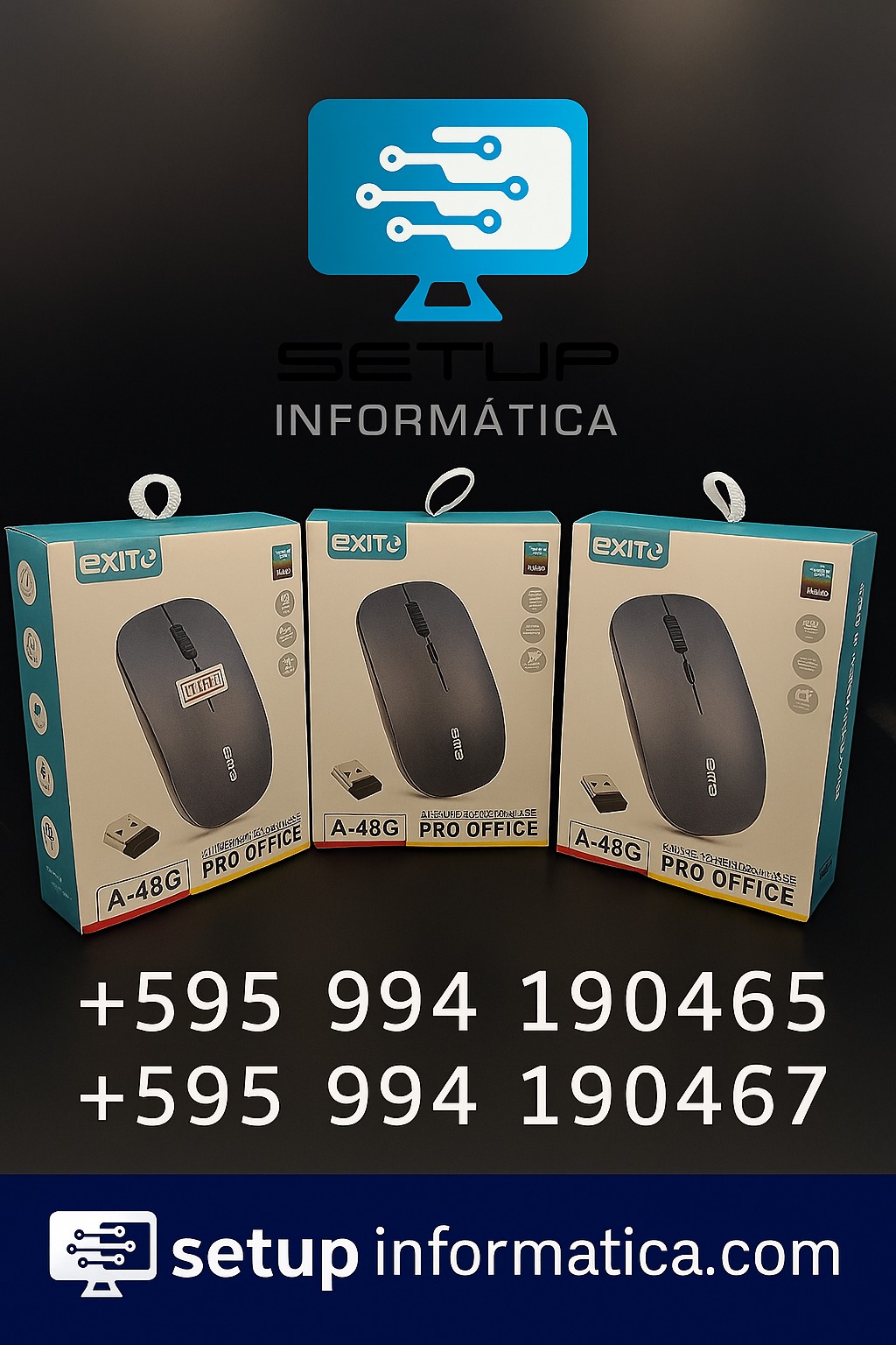 MOUSE SATE A-48G WIRELESS 2,4GHZ NEGRO