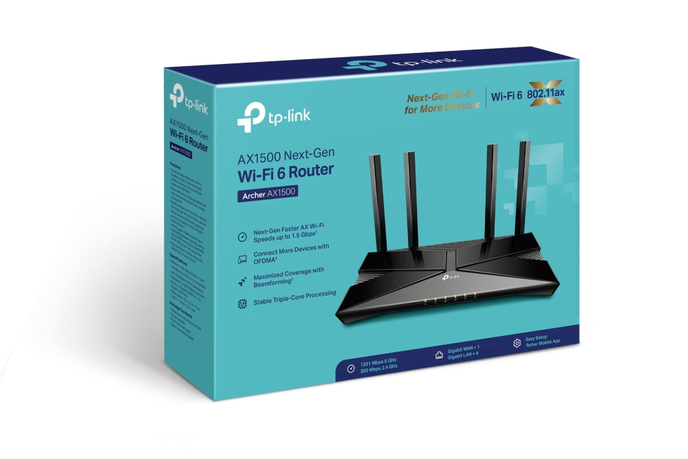 ROUTER WIRELESS TP-LINK EX141 AX1500 1201MBPS