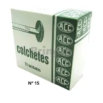 CORCHETE ACC 15 C/72UN METALICO PCT 10 UN