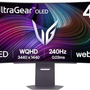 MONITOR LED 45" LG ULTRAGEAR 45GX90SA-B CURVO SMART WQHD OLED 800R/240HZ/0.03MS/WEBOS *CAJA FEA*