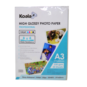 PAPEL FOTOGRAFICOKOALA A3 C/20 UNIDADES