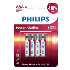 PILA ALCALINA PHILIPS AAA C/4